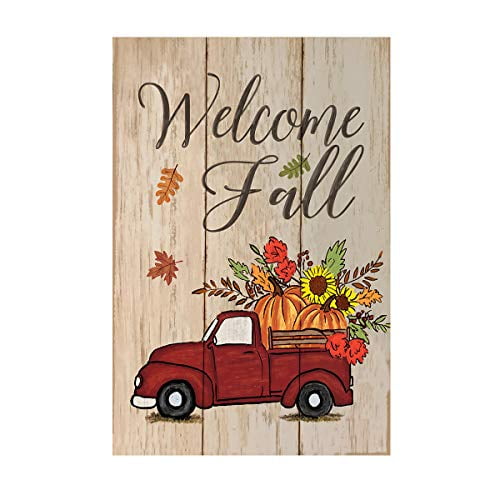 Morigins Home Decorative Welcome Fall Autumn Sunflower Double Sided Garden Flag Morigins Home Decorative Welcome Fall Autumn Sunflower Double Sided Garden Flag